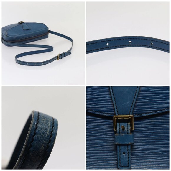 LOUIS VUITTON Epi June Feuille MM Shoulder Bag Blue M52155 LV Auth 82031 - Picture 16 of 16